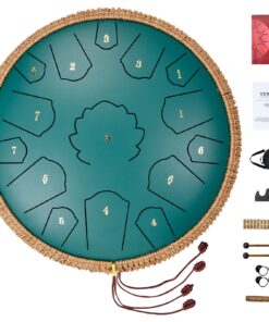 VEVOR 14-inch (35.5 cm) 15-Note Steel Tongue Drum in D Major