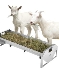 VEVOR Galvanized Steel Livestock Feeding Trough - 83.3L (22 Gallon) Capacity