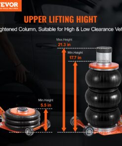 205-364mm (8.1-14.3 in) Lifting Height for Sedans and SUVs