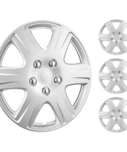 VEVOR 38 cm (15 inch) Universal Wheel Rim Cover Hubcaps Set of 4 for R15 Steel Wheels