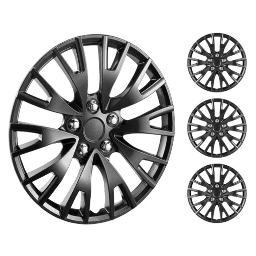 Universal 16 Inch 4064 cm Wheel Rim Cover Hubcaps Set for R16 Tires