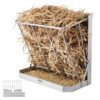 VEVOR 2 in 1 Wall Mounted Goat Hay and Grain Feeder