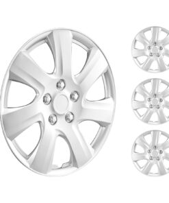 VEVOR 40.6 cm (16 inch) Universal Wheel Rim Hubcaps Set of 4 for R16 Steel Wheels - Durable PC+ABS Material