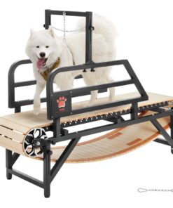 Non-Electric Dog Treadmill for Large Breeds up to 100 kg (220 lbs) with Adjustable Features and Robust Frame