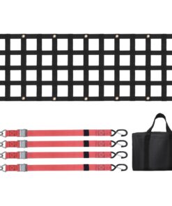 VEVOR Heavy-Duty Adjustable Tailgate Net for Pickup Trucks