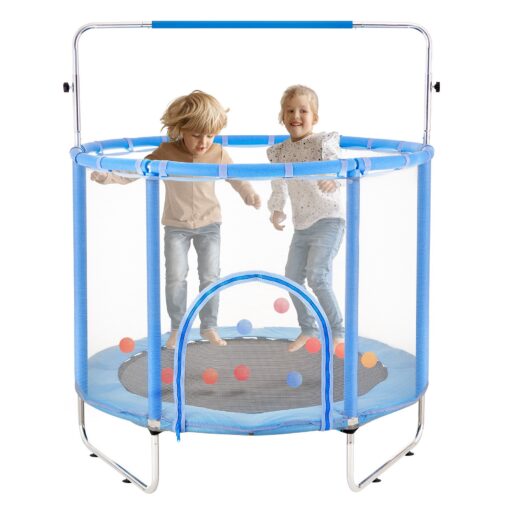 VEVOR 140 cm 55 Kids Mini Trampoline with Safety Net