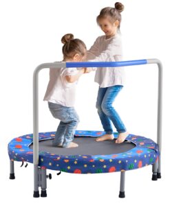 VEVOR Foldable 91cm (36in) Kids Trampoline with Safety Features for Indoor & Outdoor Use