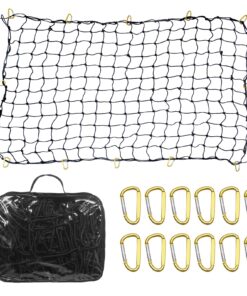 VEVOR Heavy Duty Stretchable Bungee Cargo Net with 12 Carabiners