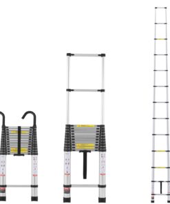 VEVOR 5m (16.4ft) Telescoping Aluminum Extension Ladder