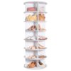 VEVOR 7 Tier 360° Rotating Shoe Rack Tower with Thick Shelves
