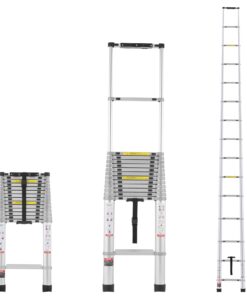 VEVOR 6.2m (20.3ft) Telescoping Extension Ladder with Multi-Button Retraction