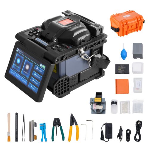 VEVOR Fiber Optic Fusion Splicer with 6 High Precision Motors