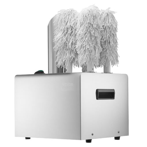 VEVOR Electric Wine Glass Polishing Machine with 5 Microfiber Brushes