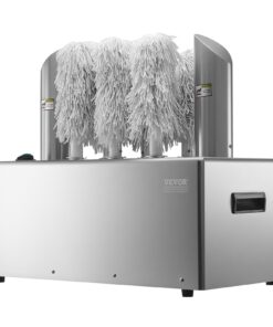 VEVOR Electric Wine Glass Polishing Machine with 8 Microfiber Brushes
