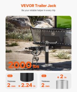 907 kg (2000 lbs) Capacity