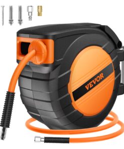 VEVOR Retractable Air Hose Reel 9.5mm x 15.2m Hybrid Polymer