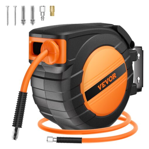 VEVOR Retractable Air Hose Reel 95mm x 152m Hybrid Polymer