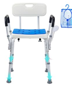 VEVOR 400lbs Shower Chair Bath Stool Seat Height Adjustable for Bathtub Shower