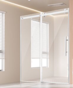 VEVOR Frameless Sliding Shower Door 147-150 cm x 190 cm