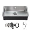 VEVOR 70 cm 276 in Stainless Steel Undermount Kitchen Sink with Quick Drainage and Soundproofing