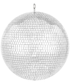 VEVOR 16 Inch (395 mm) Silver Mirror Disco Ball with Hanging Ring for Parties and Events