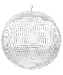 VEVOR 20 Inch (495 mm) Silver Mirror Disco Ball with Hanging Ring for Parties and Events