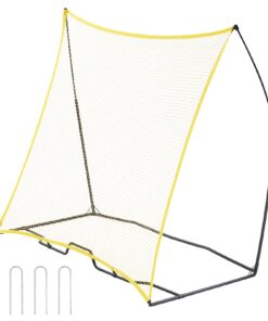VEVOR 2.13x2.13M Soccer Rebounder Net with Portable Bag - Durable Outdoor Trainer for Volley and Loop Pass Practice