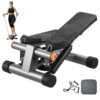 VEVOR Mini Stepper with Resistance Bands and LCD Display for Home Workout   Adjustable Hydraulic Stepper 301x405x170 325 mm  119x159x67 128 inch