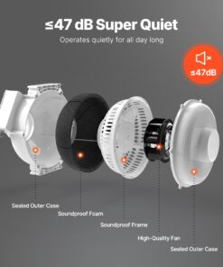 10.2 cm to 11.4 cm Inline Duct