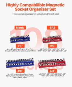 4-Piece Metric & SAE Socket Trays