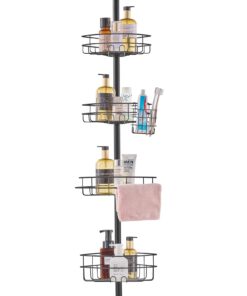 Adjustable Shower Corner Caddy Tension Pole