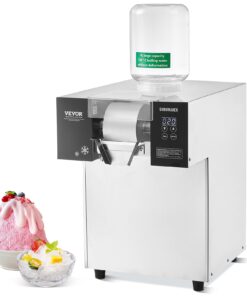 VEVOR Commercial Snowflake Ice Cream Machine 175 kg/385 lbs per Day Stainless Steel with Liquid-Cooling System