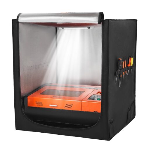 VEVOR Fireproof Laser Engraver Enclosure with Smoke Isolation and Observation Window 800 x 800 x 900 mm 315 x 315 x 354 in for Laser Engravers