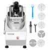VEVOR 750W Food Processor  Vegetable Chopper with 6 Stainless Steel Blades