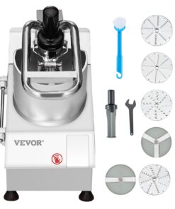 VEVOR 750W Food Processor & Vegetable Chopper with 6 Stainless Steel Blades