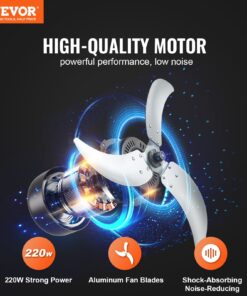 Quiet Operation and 360° Rotation