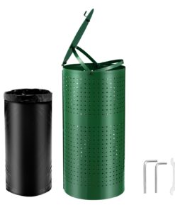 VEVOR Weather-Resistant Dog Waste Bin with Lid