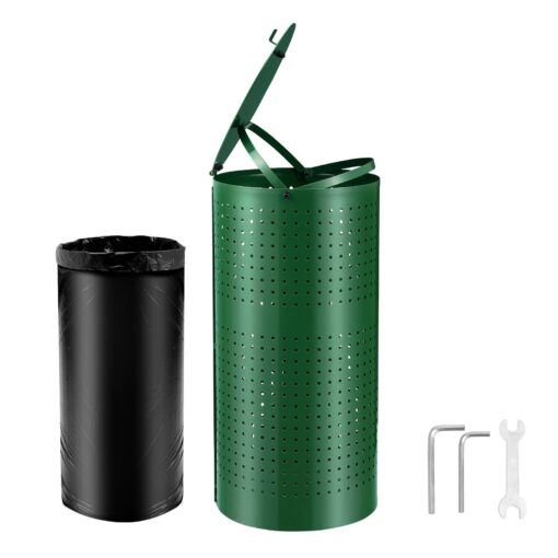 VEVOR Weather Resistant Dog Waste Bin with Lid
