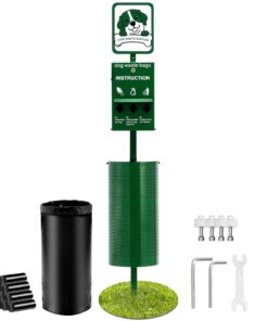 VEVOR Outdoor Dog Waste Station with 43.5L (11.5 Gallon) Trash Can