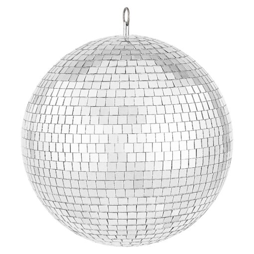 VEVOR 12 Inch 295 mm Silver Mirror Disco Ball with Hanging Ring for Parties and Events