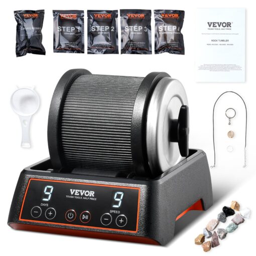 VEVOR Rock Tumbler Kit with 11 kg 25 lbs Capacity