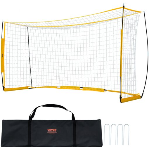 VEVOR 366x183 m 12x6 ft Portable Soccer Goal for Kids with Durable Netting