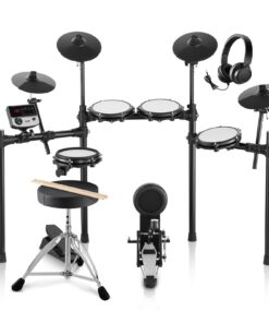 VEVOR Complete Electric Drum Kit with 480 Sounds and MIDI Connectivity - 4 x 20 cm (8") Drums