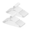 VEVOR 50 Pack White Non Slip Plastic Hangers with Triangular Structure   Slim 05 cm 02 in Design for Closet Organization