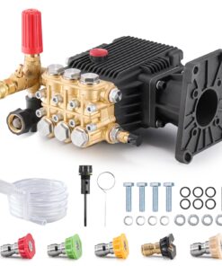 VEVOR 4400 PSI (303 Bar) High-Efficiency Pressure Washer Pump with 1" (2.54 cm) Shaft