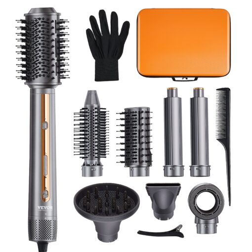 VEVOR 7 in 1 Professional Hair Dryer and Styler Brush Set with 110