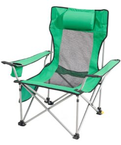 VEVOR Reclining Camping Chair with Adjustable Heights and Detachable Footrest