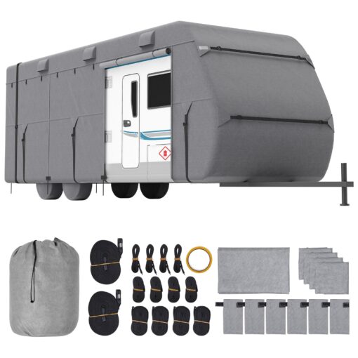 VEVOR Waterproof Sun Proof RV Cover for 27 30 ft 823 914 m Class A Trailers with Accessories