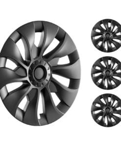 VEVOR 46 cm (18 inch) Wheel Rim Cover for 2017-2023 Tesla Model 3 R18 Hubcap with Valve Nozzle Hole - Durable PC+ABS Material