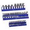 VEVOR 3 Piece Magnetic Socket Organizer Set for Metric Sockets   Holds 75pcs 14